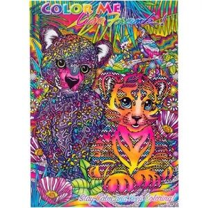 Lisa Frank Jungle Animals Coloring Book - Orange and Green